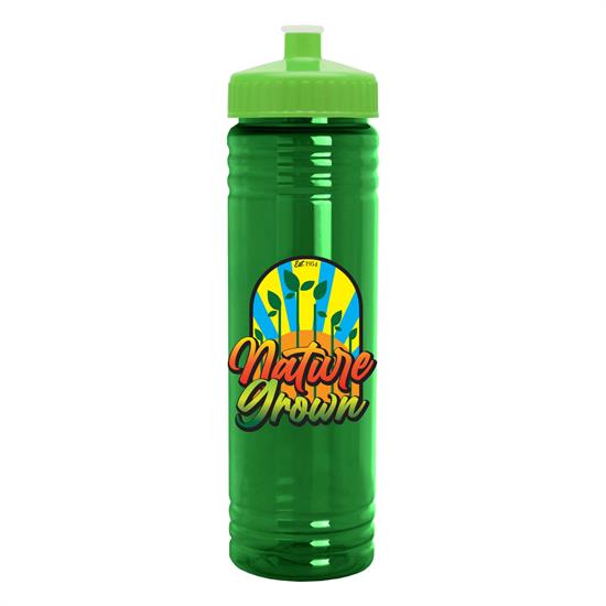 DPRP24 - 24 oz. Slim Fit UpCycle RPET Bottle with Push-Pull Lid Digital